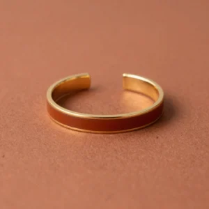 Stacked Gold & Terracotta Cuff